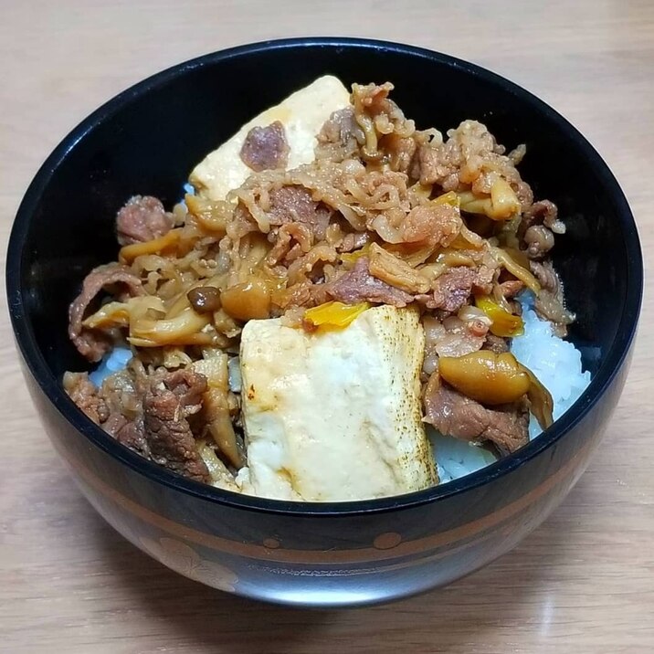 関西風すき焼き丼